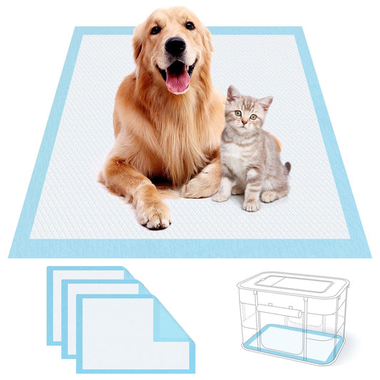Puppy Pads with Leak-Proof Quick-Dry Design for Square Pet Playpen Standard Absorbency Dog Training Pads Dog Potty Pads for Cat Cage and Dog Crate (Medium（20 Count - 35.4”*23.6”）)