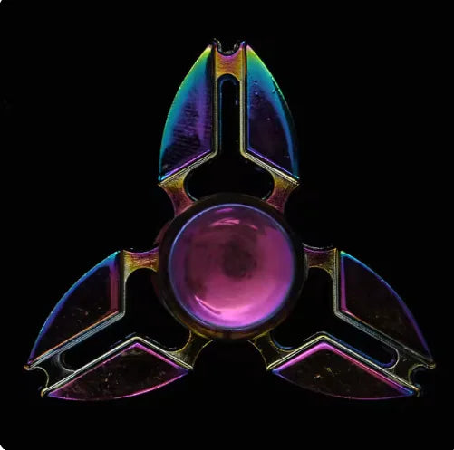 Metal Fidget Spinner - Trust and Believe Purple