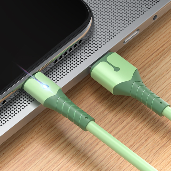 Android Type-C Charging Cable with Smart Indicator Light