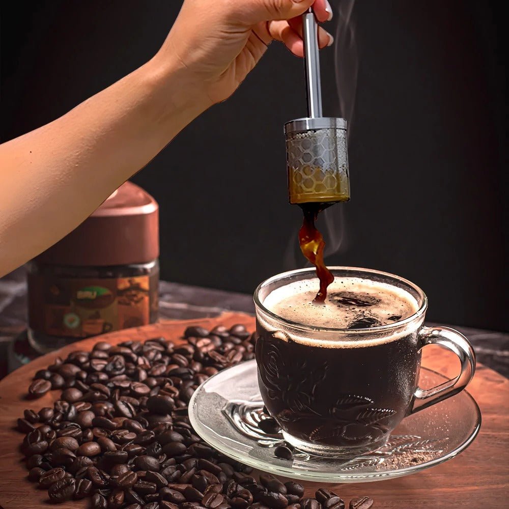 Portable Coffee and Tea Press Maker - Trust and Believe Purple
