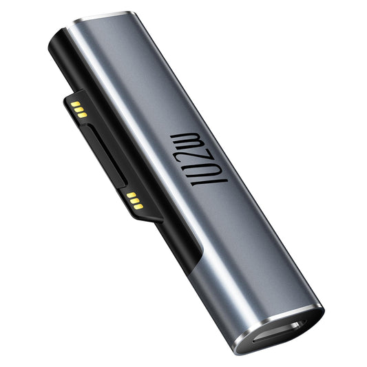 Surface Pro Charging Adapter USB C Female to Surface Magnetic Charging Adapter Requires 45W/65W/100W/102W USB-C Charger Compatible with Microsoft Surface Laptop/Tablet [Output is only 45W 15V 3A]