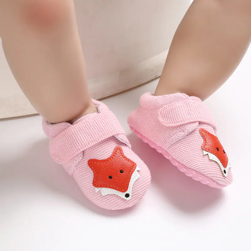 Soft Sole Cartoon Baby Shoes for 0-1 Year Olds - Trust and Believe Purple