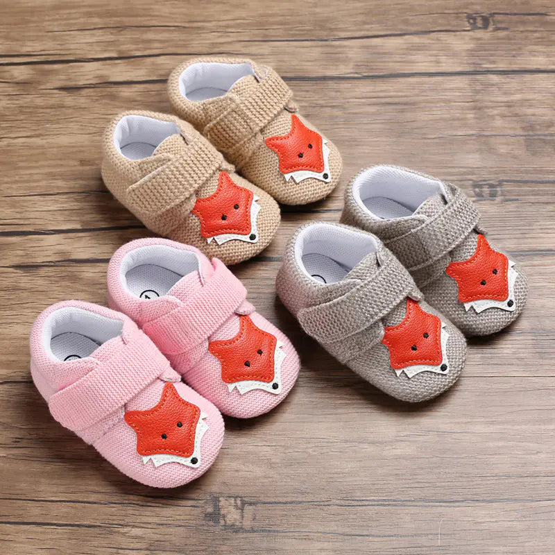 Soft Sole Cartoon Baby Shoes for 0-1 Year Olds - Trust and Believe Purple