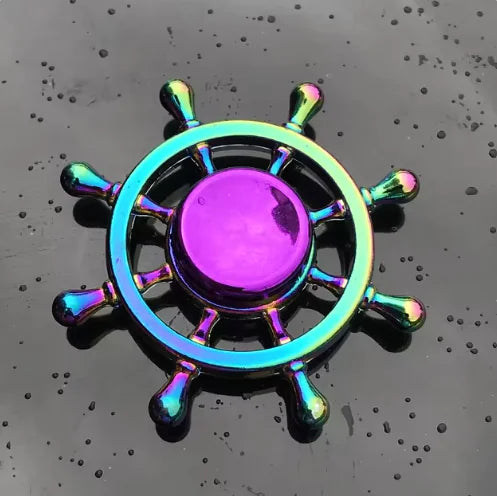 Metal Fidget Spinner - Trust and Believe Purple