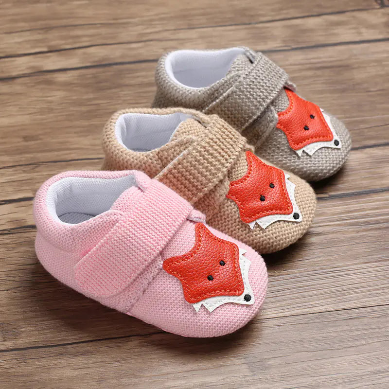 Soft Sole Cartoon Baby Shoes for 0-1 Year Olds - Trust and Believe Purple
