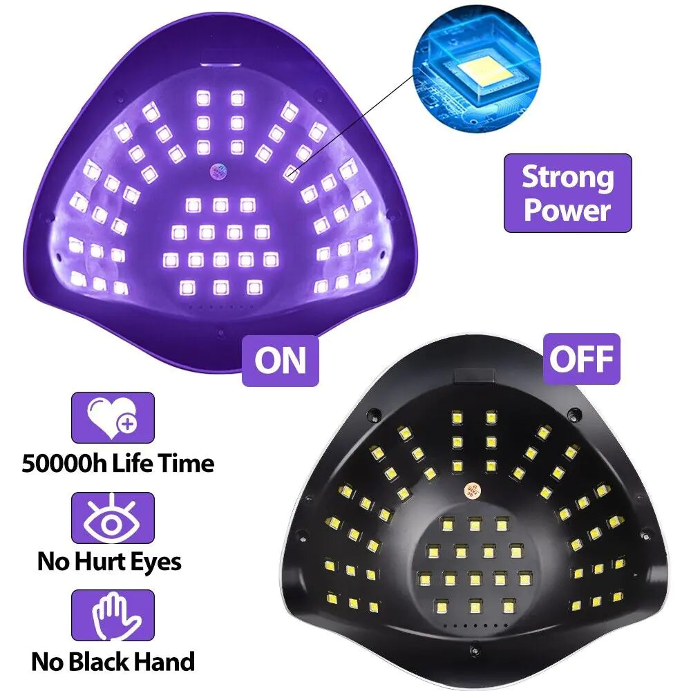 220W Nail Dryer LED Lamp UV Light Polish Gel Curing Machine