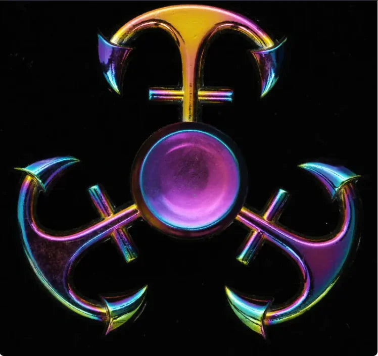 Metal Fidget Spinner - Trust and Believe Purple