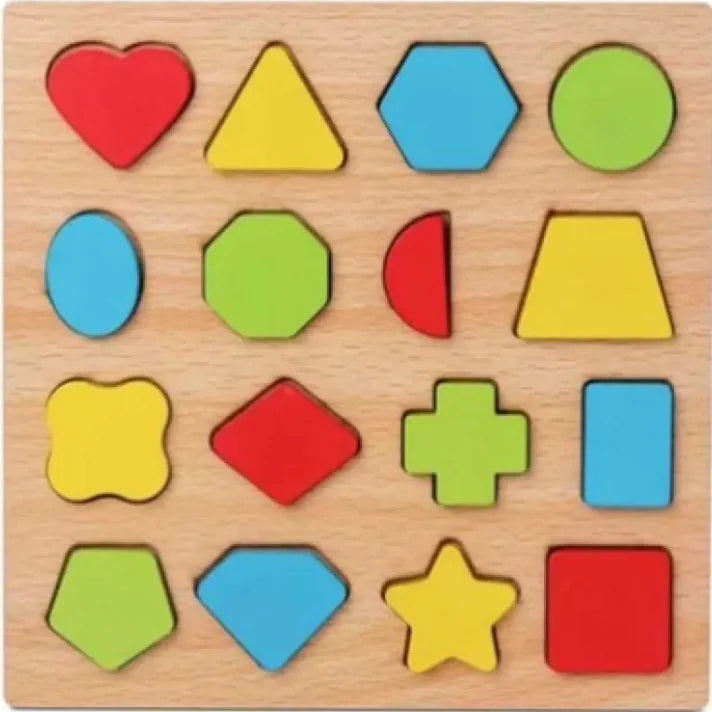 Wooden Number & Letter Match-Up Puzzle Board - Trust and Believe Purple