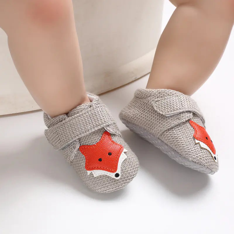 Soft Sole Cartoon Baby Shoes for 0-1 Year Olds - Trust and Believe Purple