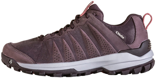 Oboz Sypes Low Leather B-Dry Hiking Shoe - Womens Peppercorn 10.5 Wide