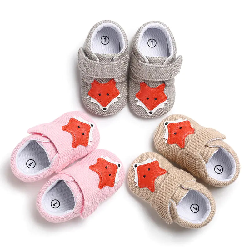 Soft Sole Cartoon Baby Shoes for 0-1 Year Olds - Trust and Believe Purple