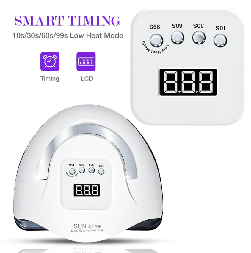 220W Nail Dryer LED Lamp UV Light Polish Gel Curing Machine