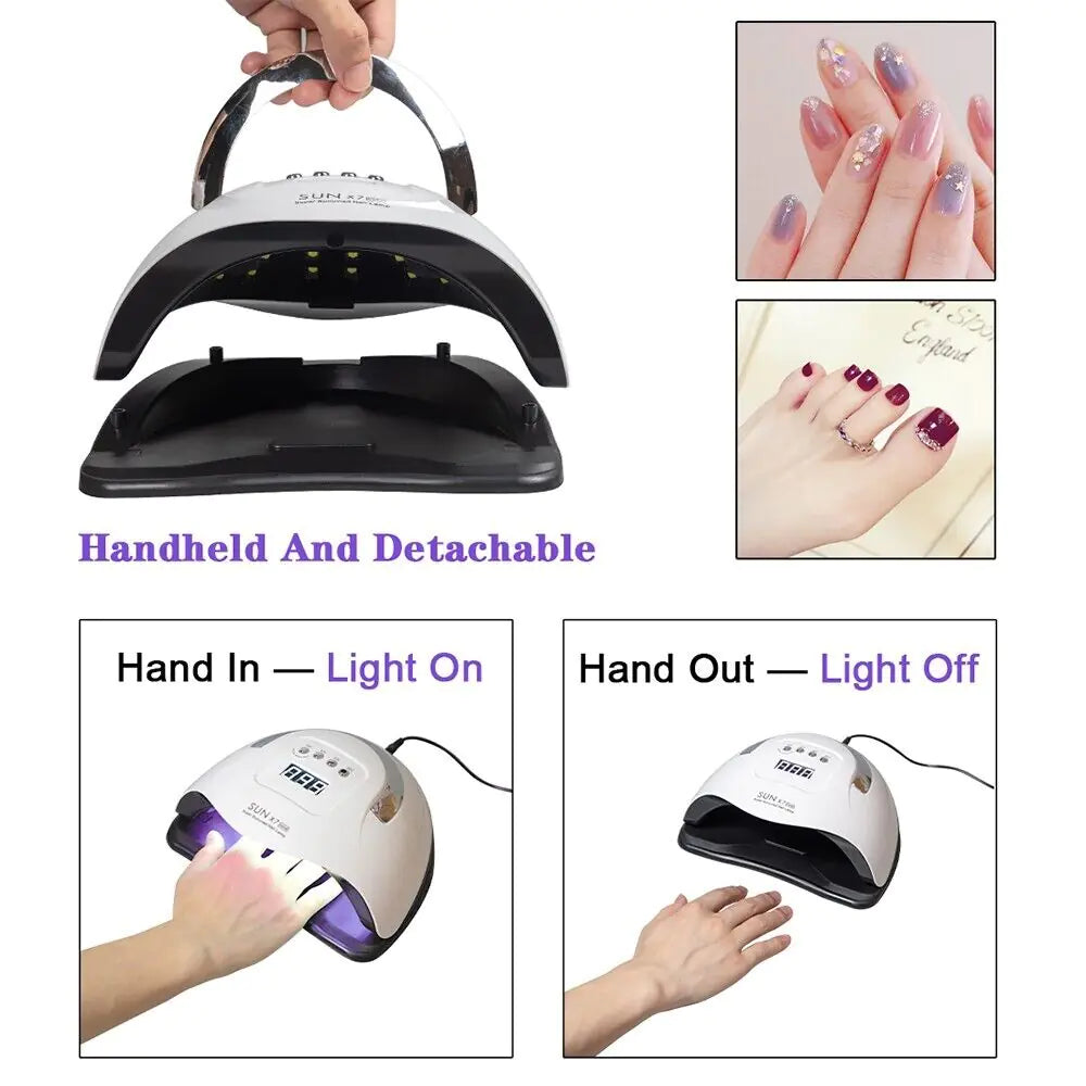220W Nail Dryer LED Lamp UV Light Polish Gel Curing Machine