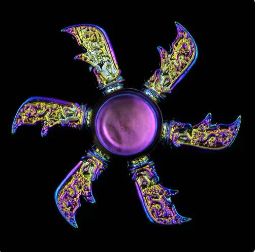 Metal Fidget Spinner - Trust and Believe Purple