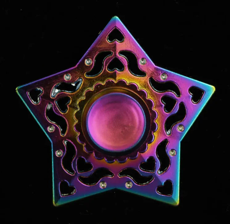 Metal Fidget Spinner - Trust and Believe Purple