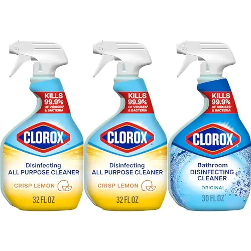 Clorox Disinfecting All-Purpose Cleaner 32 Oz and Disinfecting Bathroom Cleaner Household Essential - Trust and Believe Purple