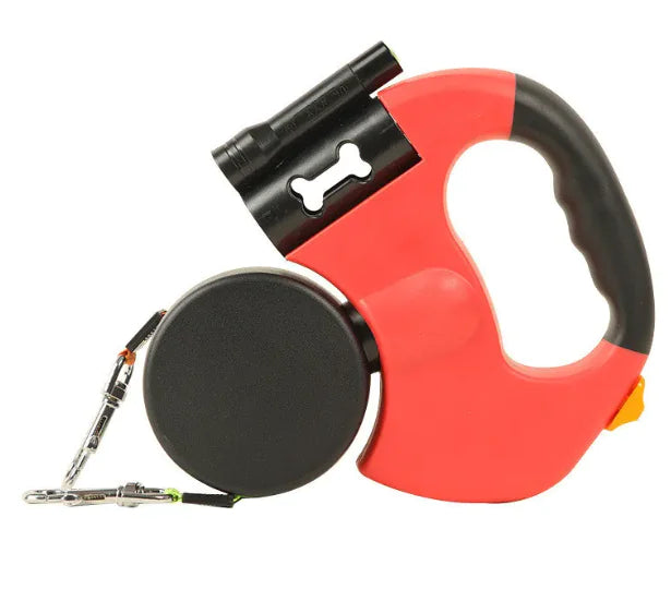 Auto Double Dog Leash – Tangle-Free Retractable Leash for Two Dogs