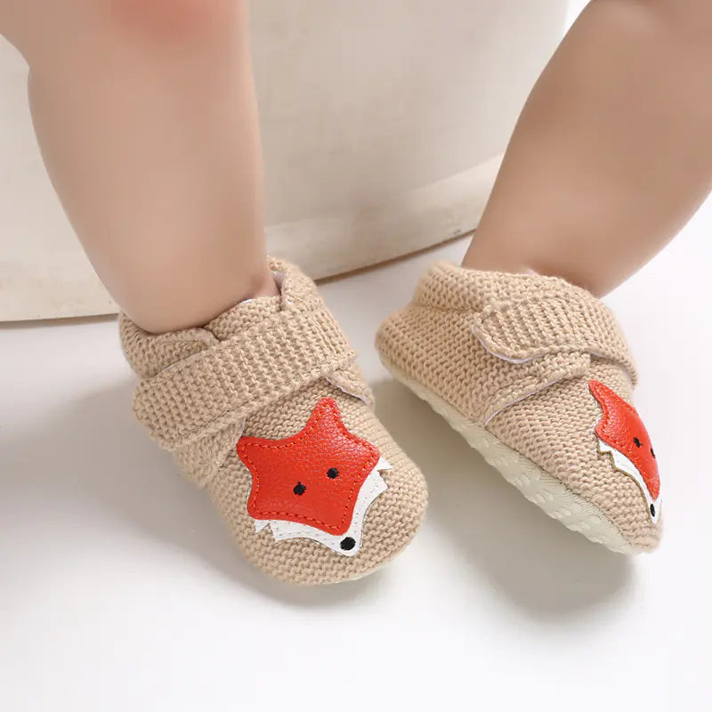 Soft Sole Cartoon Baby Shoes for 0-1 Year Olds - Trust and Believe Purple