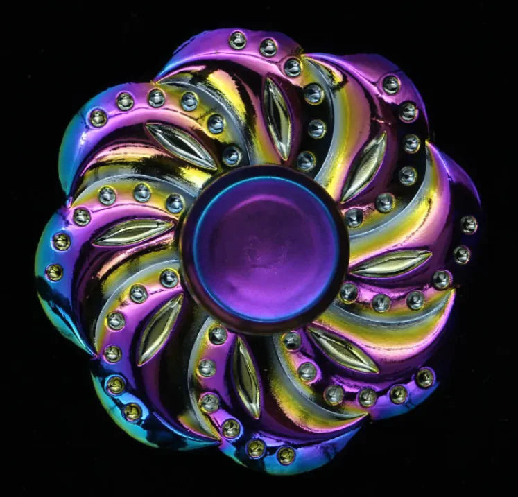 Metal Fidget Spinner - Trust and Believe Purple