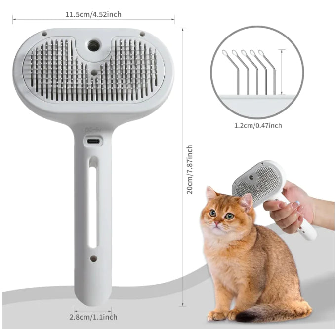 Pet Hair Spray Brush – Easy De-Shedding & Fur Removal